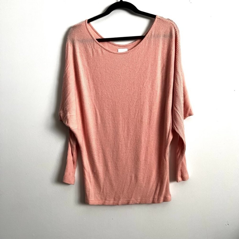 SEN ribbed pink sweater